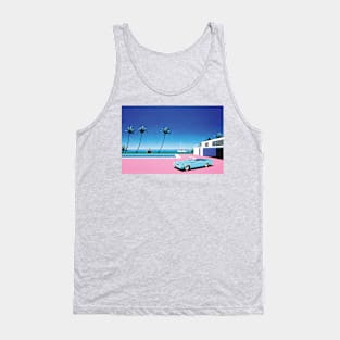 Pink Driveway by Hiroshi Nagai Tank Top